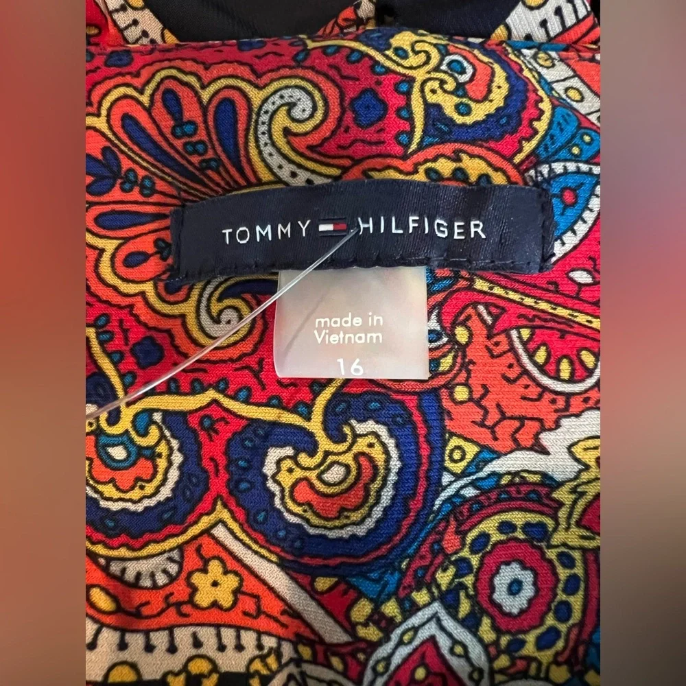Tommy Hilfiger Paisley Print A-line Sleeveless Dress, NWOT - Picture 3 of 3
